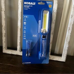 New Kobalt 415Lumen LED Rechargeable Flashlight Handheld Work Light
